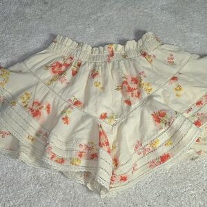 Aerie Cream Floral Women's Skorts